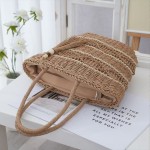 New Women's Straw Tote Bag — Spring Fashion Woven Bag, Casual Beach Tote, Simple Shell-Shaped Bag